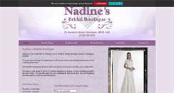 Desktop Screenshot of nadinesbridal.co.uk