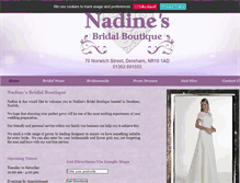 Tablet Screenshot of nadinesbridal.co.uk
